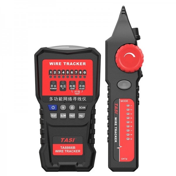 TASI TA8866B RJ11 RJ45 8P 6P Telephone Wire Tracker Network Cable Tester Detector Line Finder