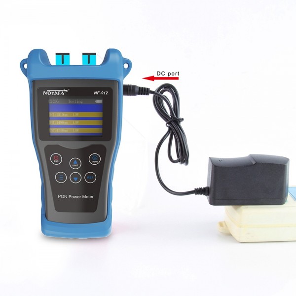 NOYAFA NF  912 Optical Power Meter Rechargeable Lithium Battery Visual Fault Locator Fiber Optic Cable Tester
