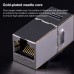 CAT 6 Shielded Pass  through Network Module  Dual Ports Panel   Shielded Pass  through   TV Socket  White