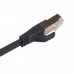 CAT8  2 Double Shielded CAT8 Flat Network LAN Cable  Length  1m