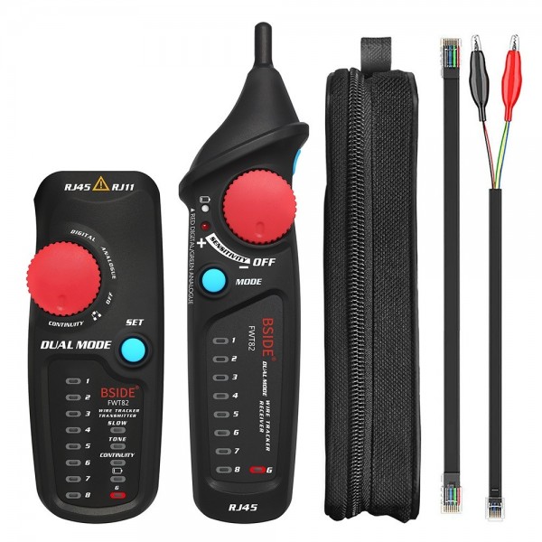 BSIDE FWT82 Analog And Digital Dual  Mode Anti  Interference Intelligent Line Finder Network Cable Tracker