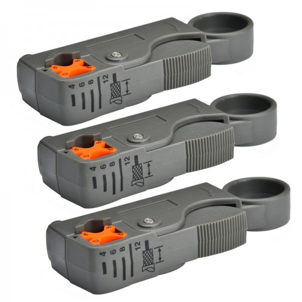 3 PCS Coaxial Cable Stripper Stripping Pliers Cable Stripping Tool  1024